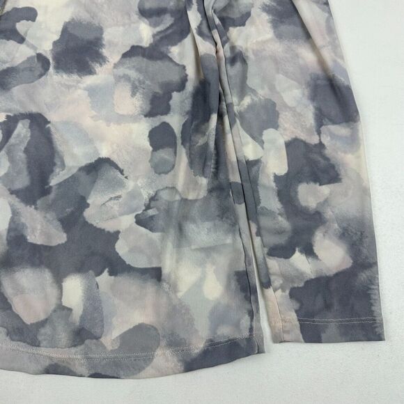 LOGO Lori Goldstein Mesh Button Shirt Cardigan Watercolor Nylon Blend Stretch L - Picture 6 of 11